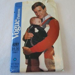 8287 VOGUE BABY ZIPPERED INFANT CARRIER, INNER SEAT PATTERN UNCUT